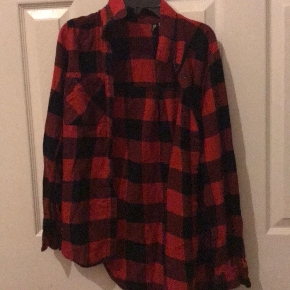 Red and black pattern flannel